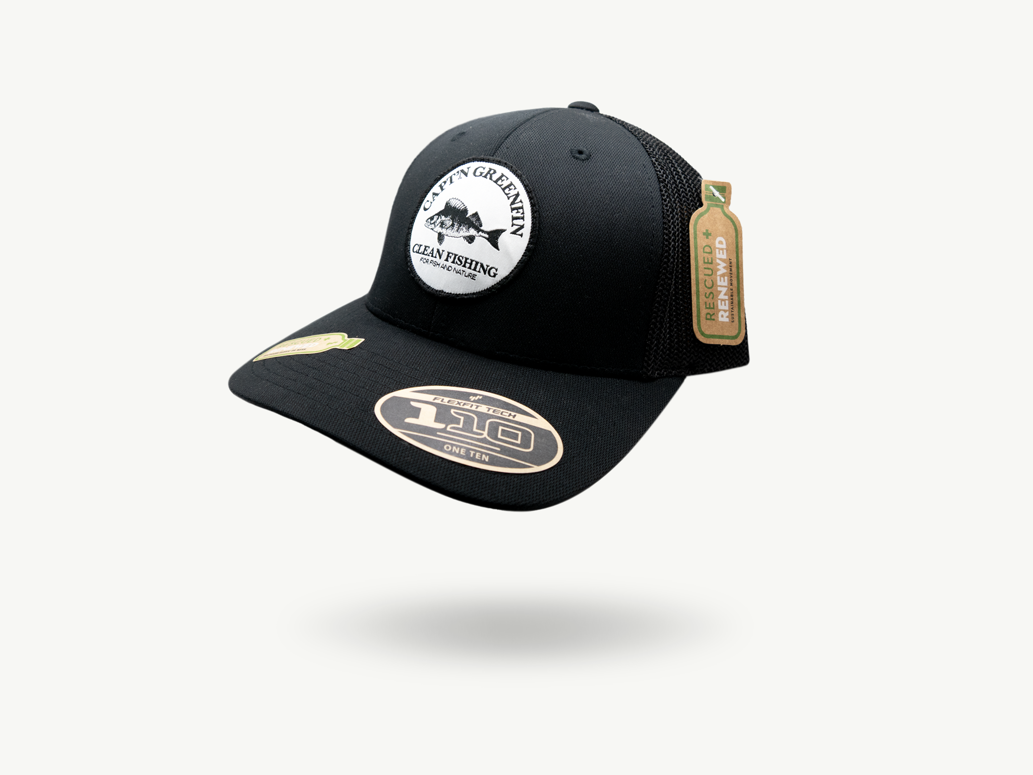 Greenfin Trucker Cap "Clean Fishing" Perch