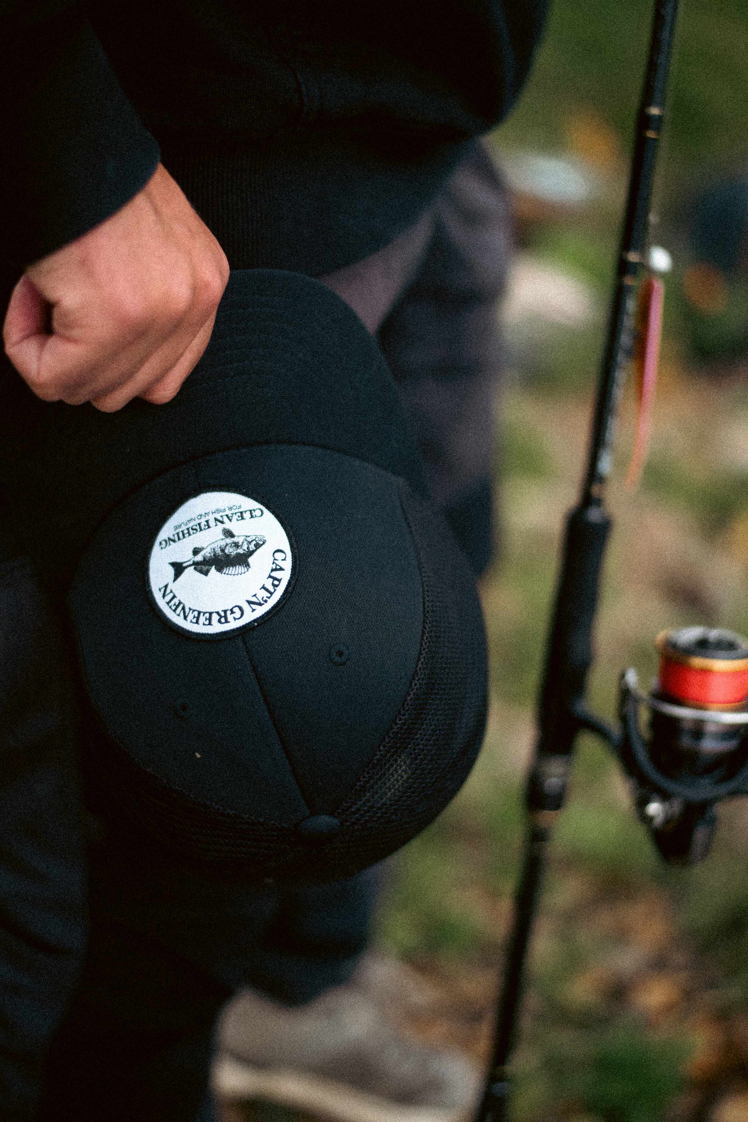 Greenfin Trucker Cap "Clean Fishing" Perch