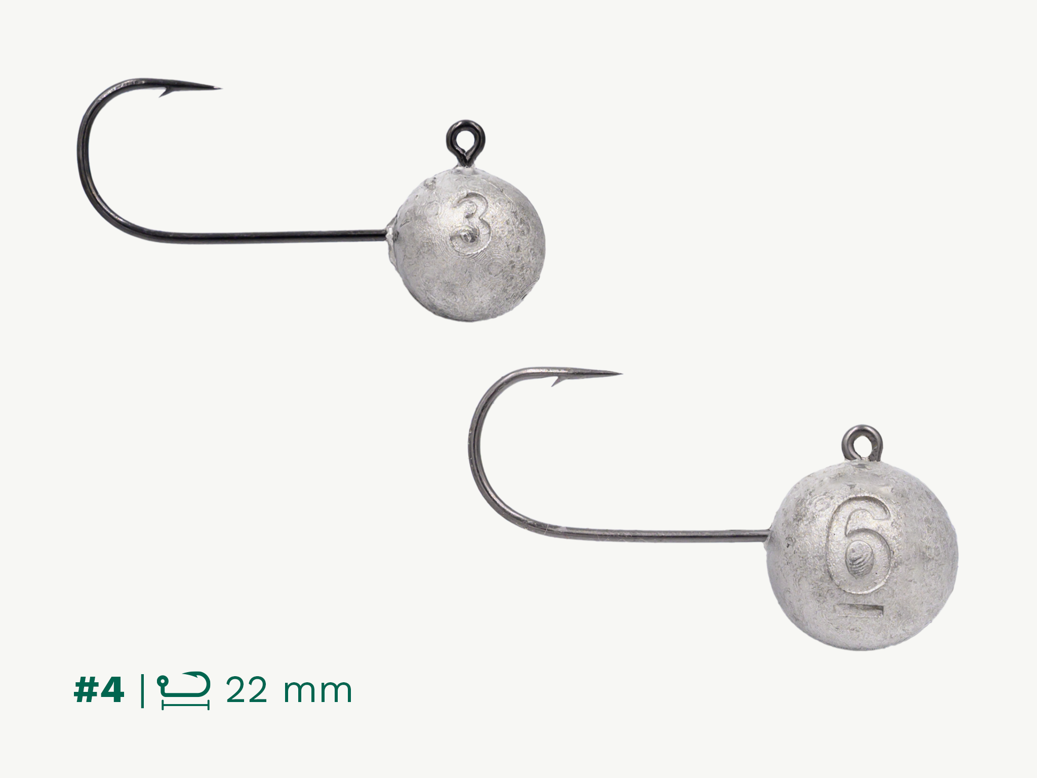 Greenfin Leadfree Round Jighead