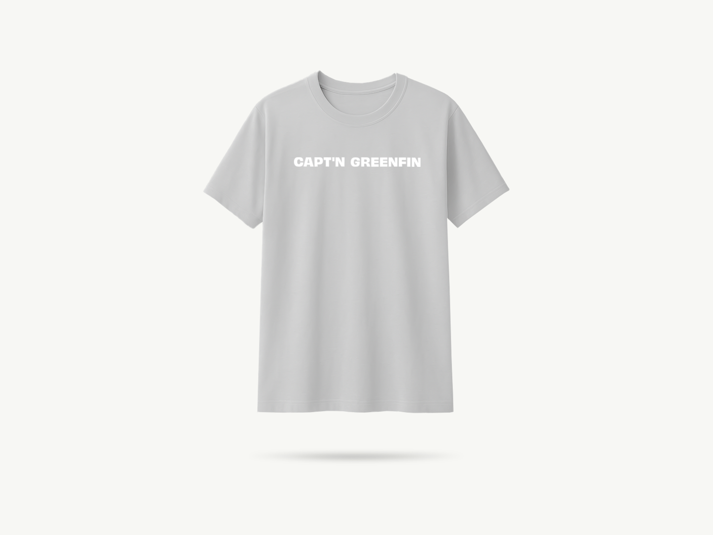 T-shirt "Clean Fishing" gris clair