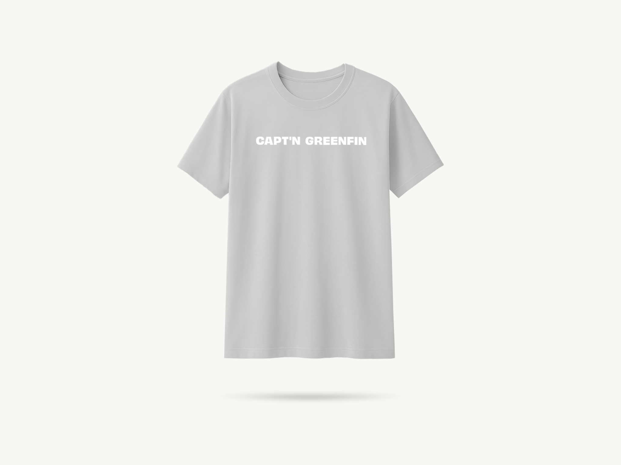 T-shirt “Clean Fishing” light gray