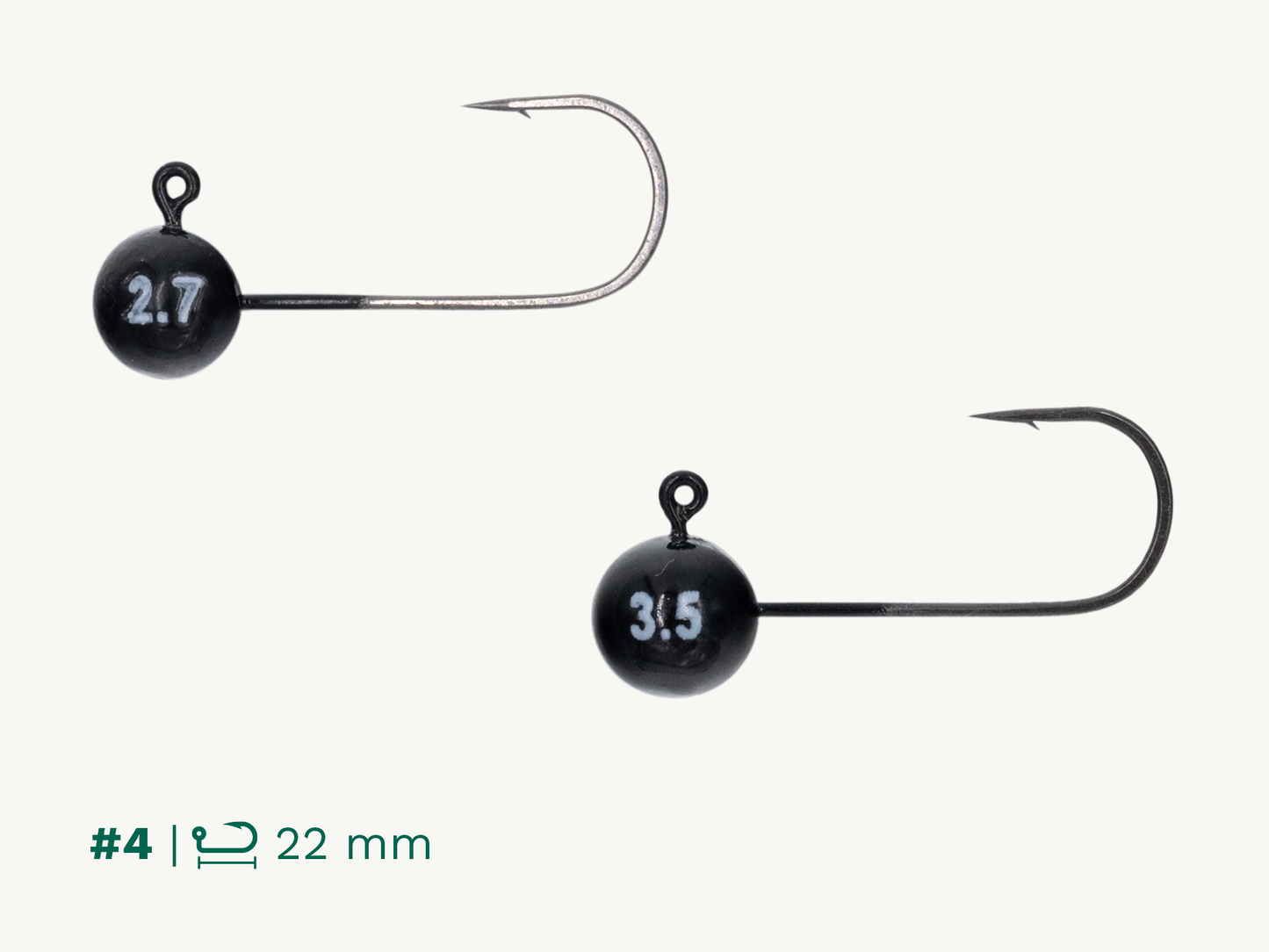 Tungsten Jighead #4 - 2.7 g - 5 Stk.