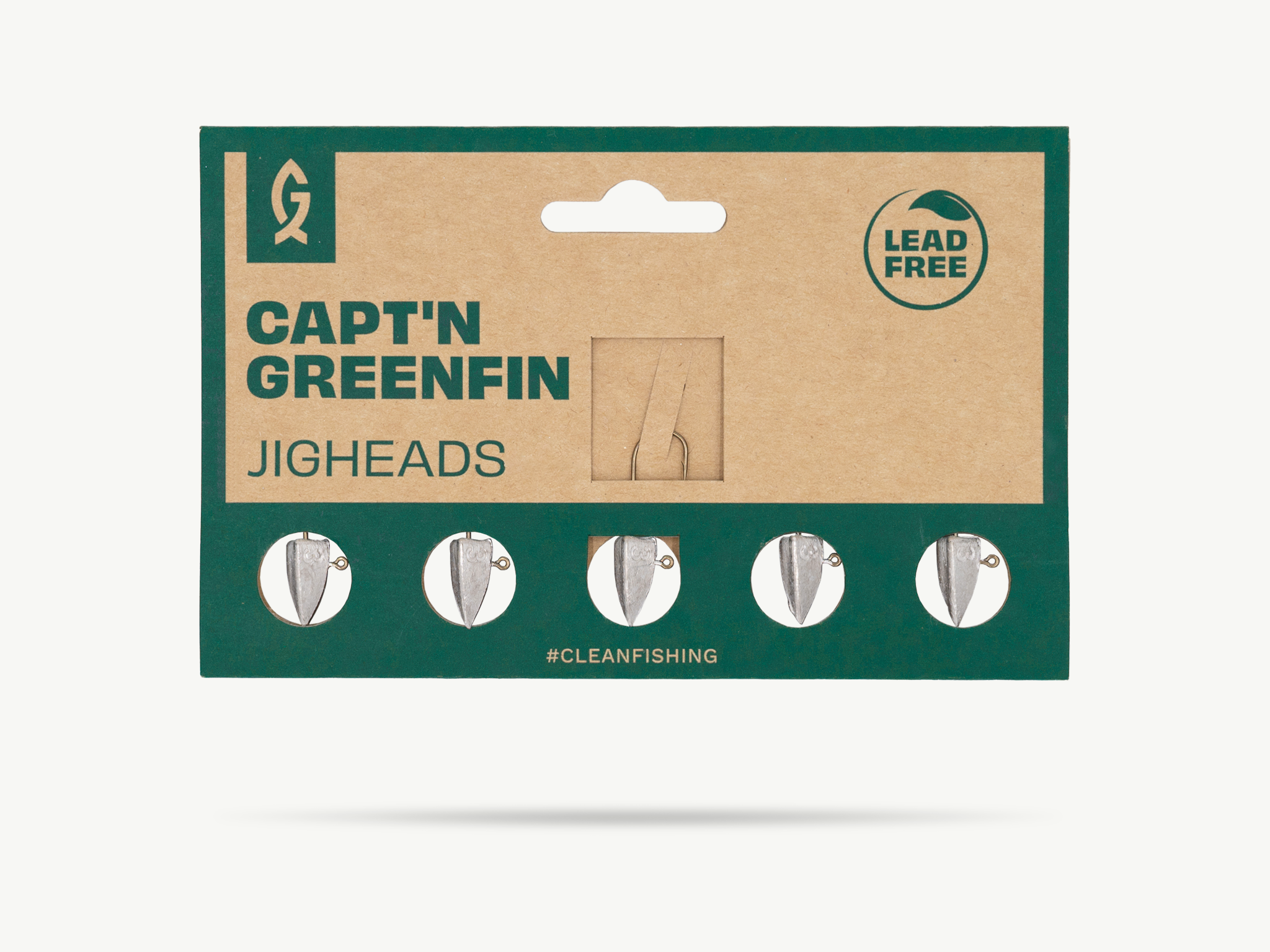 Greenfin Leadfree Dart Jighead