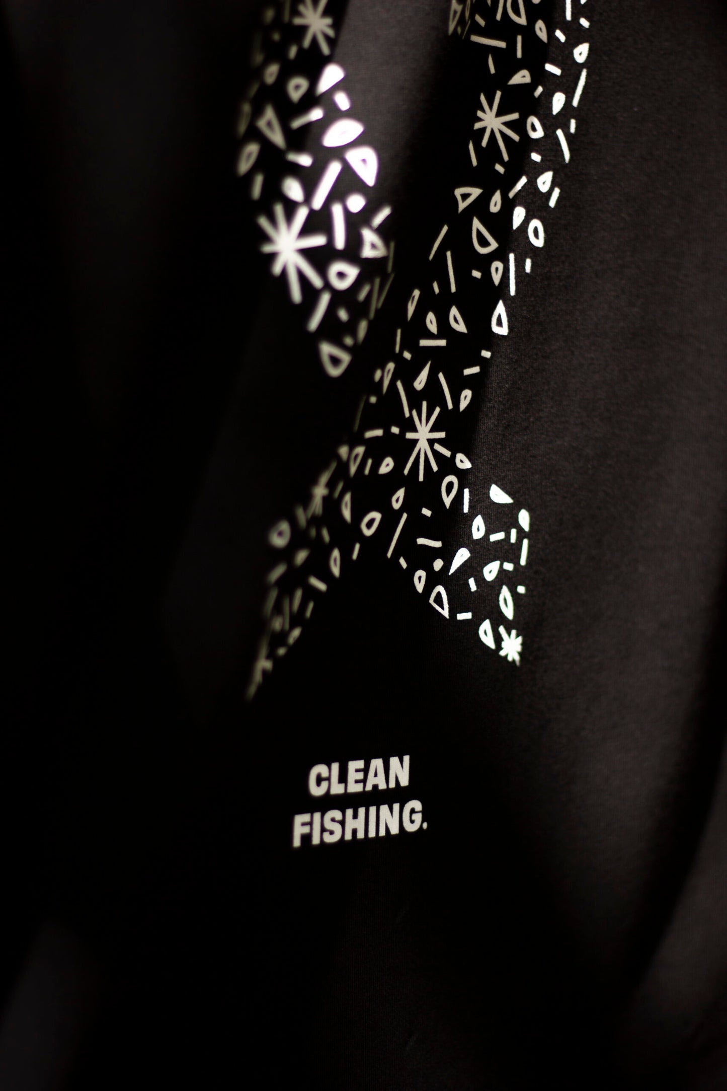 T-Shirt "Clean Fishing" Schwarz