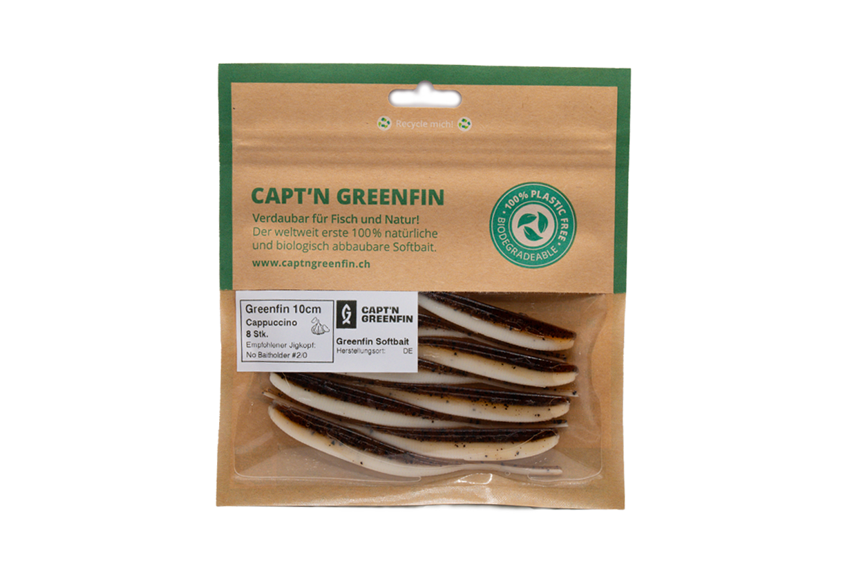 Appâts souples Greenfin 10cm Cappuccino