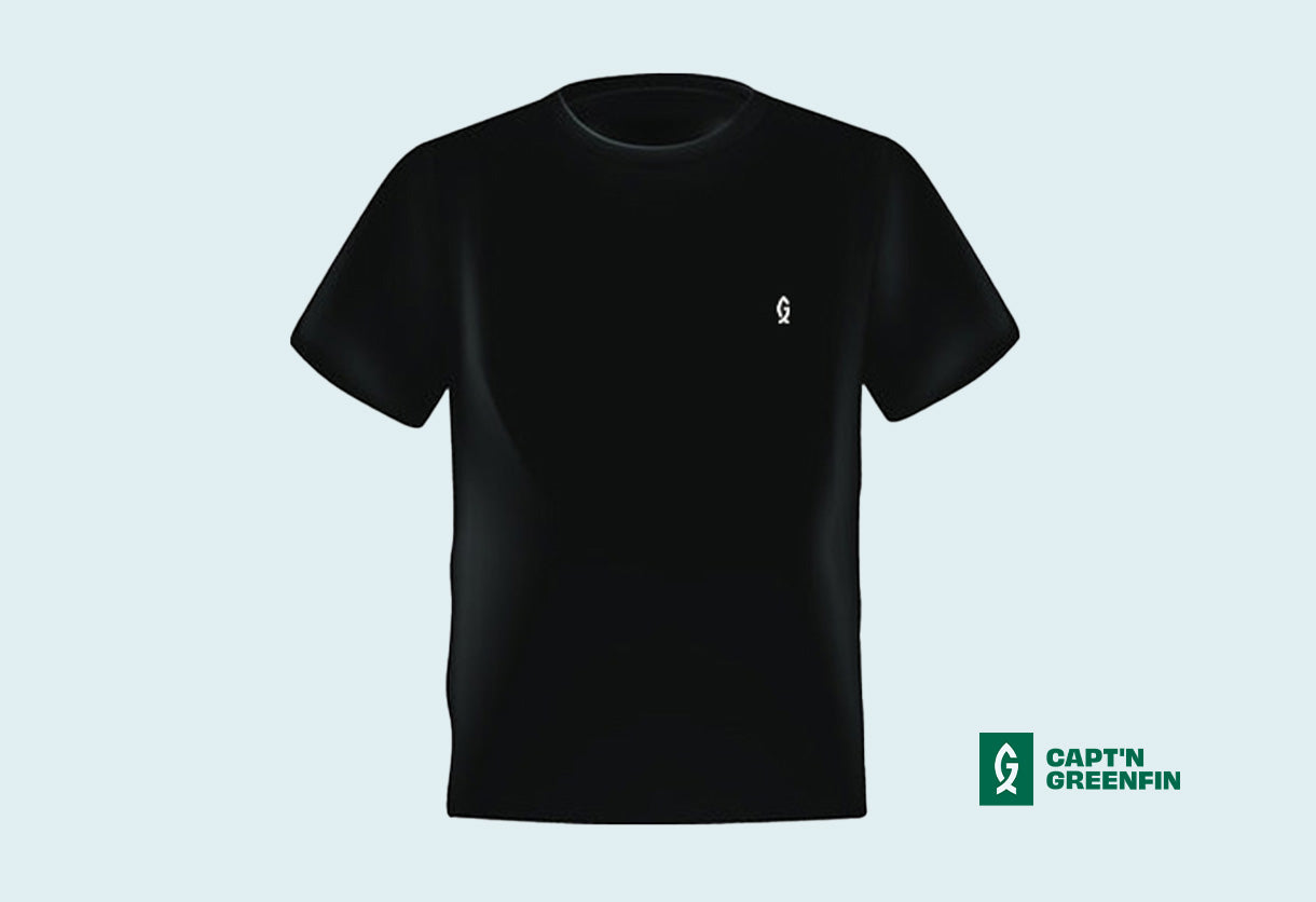 T-Shirt "Capt'n Greenfin Icon" Black