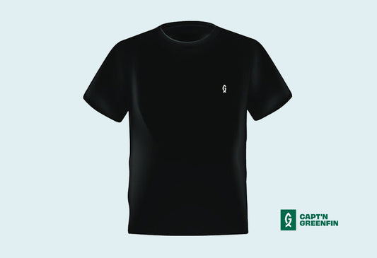 T-Shirt "Capt'n Greenfin Icon" noir