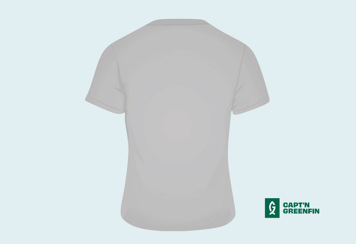 T-shirt "Capt'n Greenfin Icon" light gray